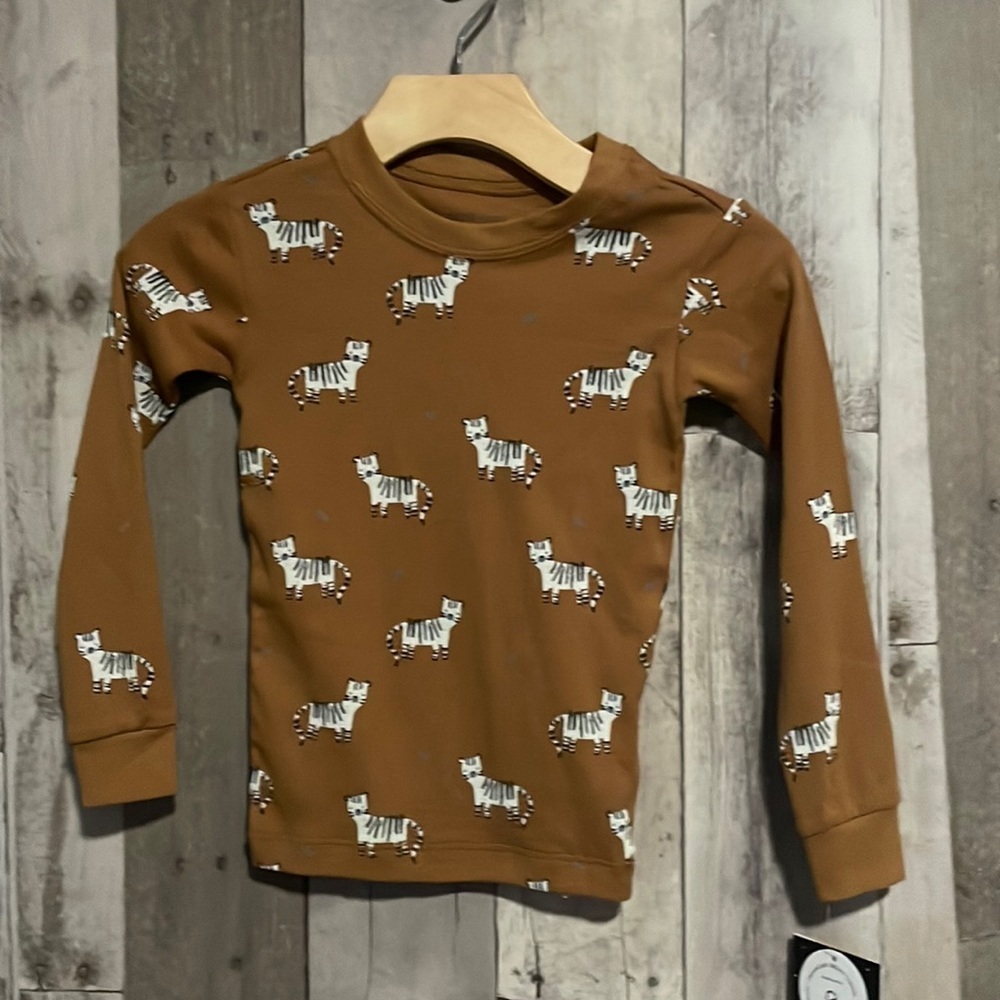 Petit Lem Striped Cat Pajamas Shirt NEW